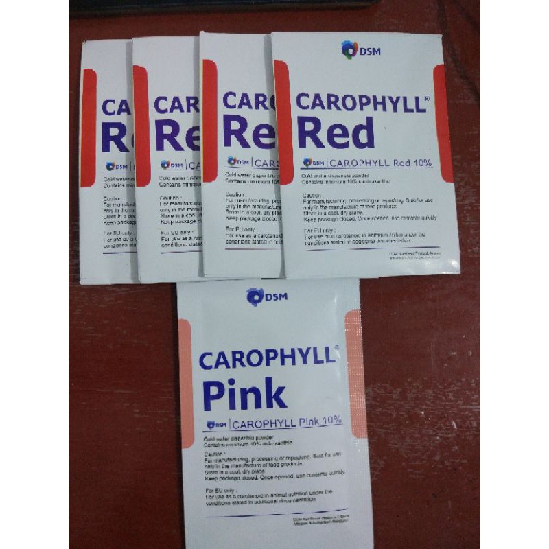 SPIRULINA & CAROPHYLL merk DSM (PINK/MERAH)