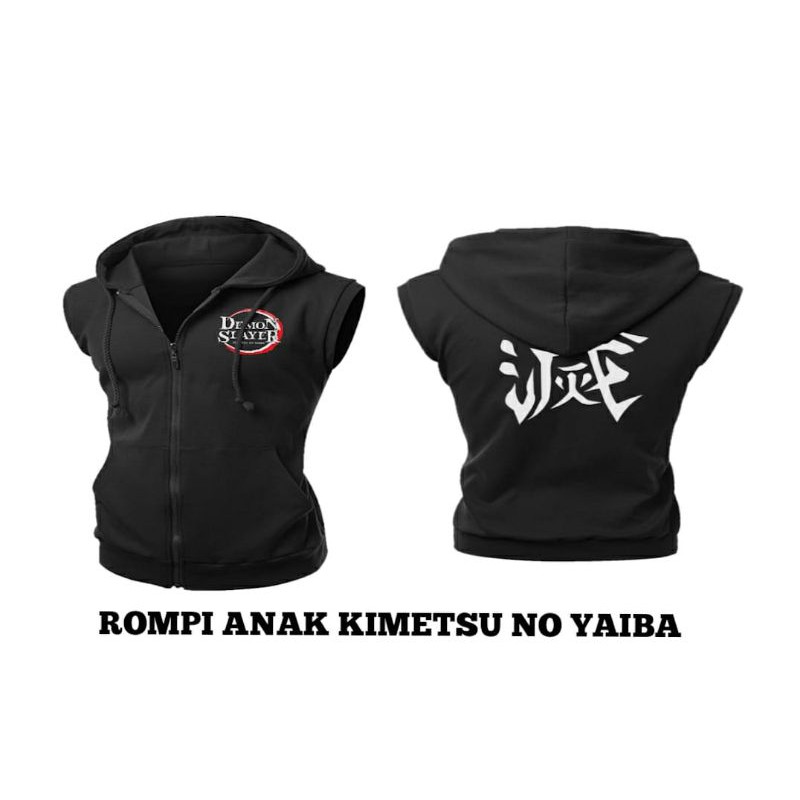 jaket anak kimetsu no yaiba KNY  versi rompi anak