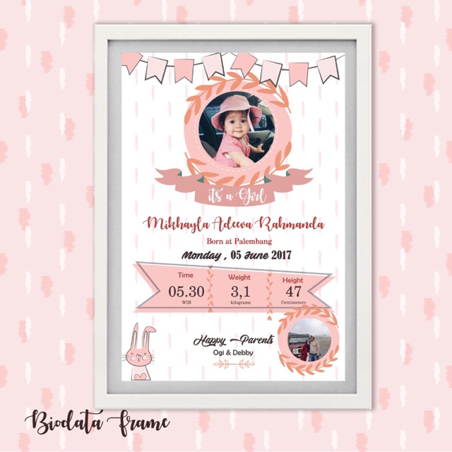 Frame Biodata Ukuran A3+