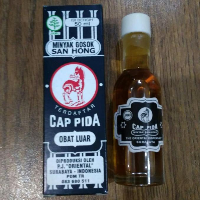 {{{{}}] MINYAK GOSOK SANHONG CAP PIDA 50ML - MINYAK SANHONG 50ML