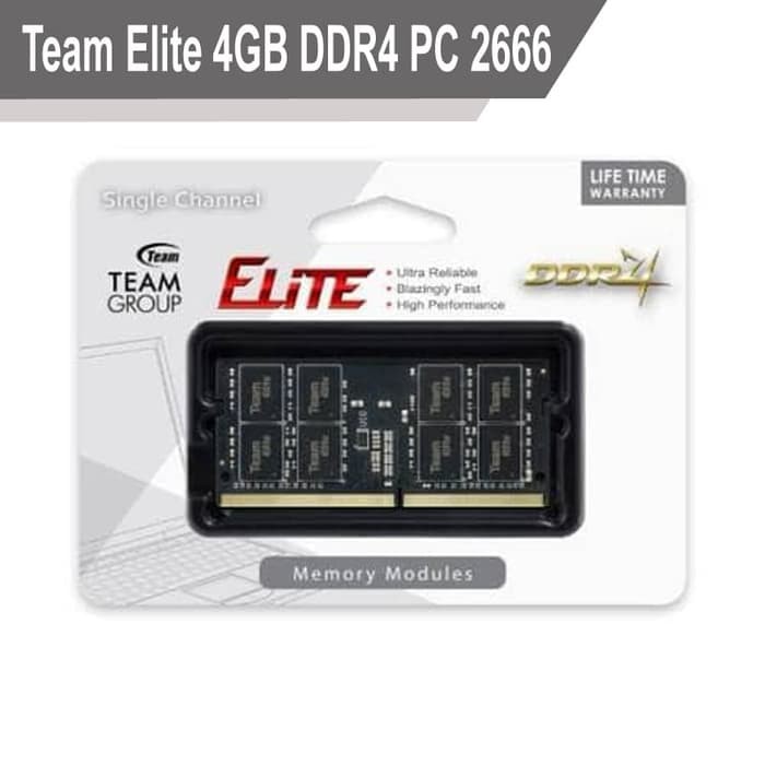 Team Elite Sodimm DDR4 2666 4GB - Ram Laptop