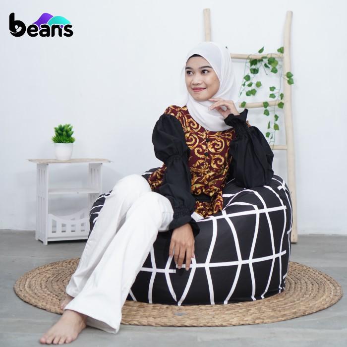 Bean Bag Oval Motif - Termasuk Isi - Bean Bag Motif - Beanbag - 03