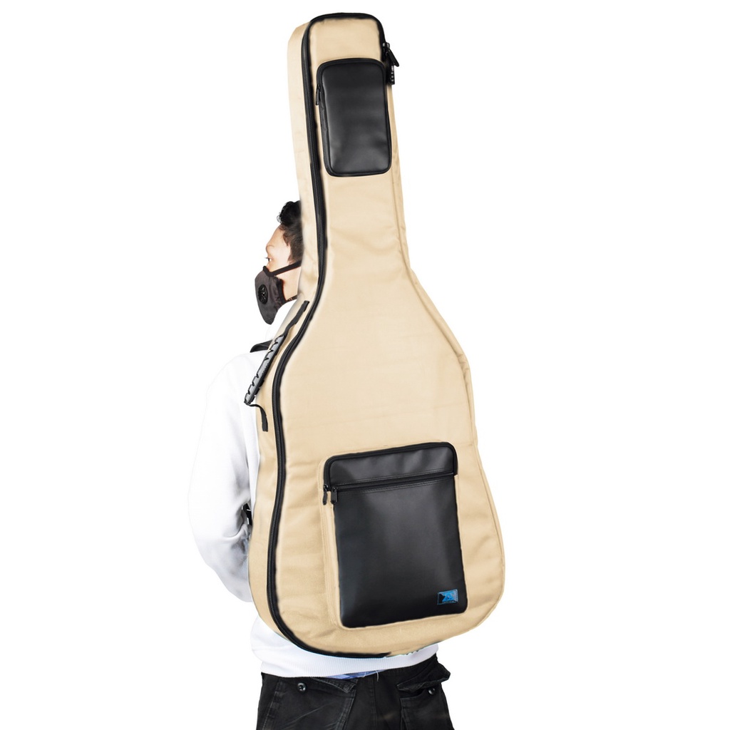Zorc - Valt | Tas Gitar Akustik | Softcase Yamaha APX 500ii, 600, 700 | Gigbag Acoustic Bass Cream