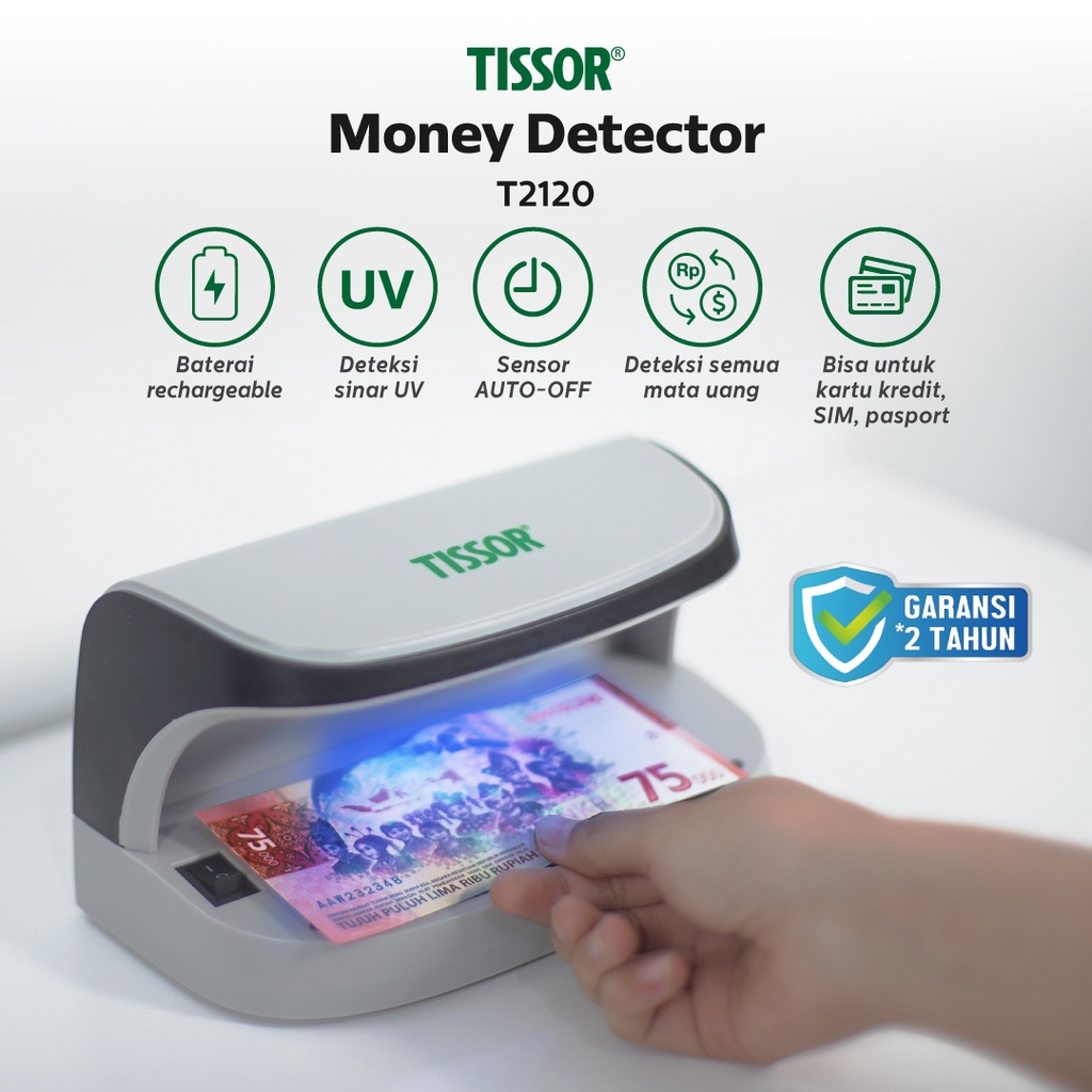 TISSOR - Money Detector - Alat Deteksi Uang Palsu