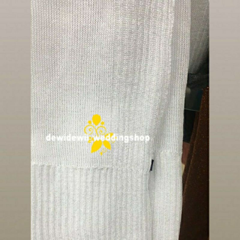 Pasmina Rajut/ Pashmina Gliter/ Jilbab Pengantin