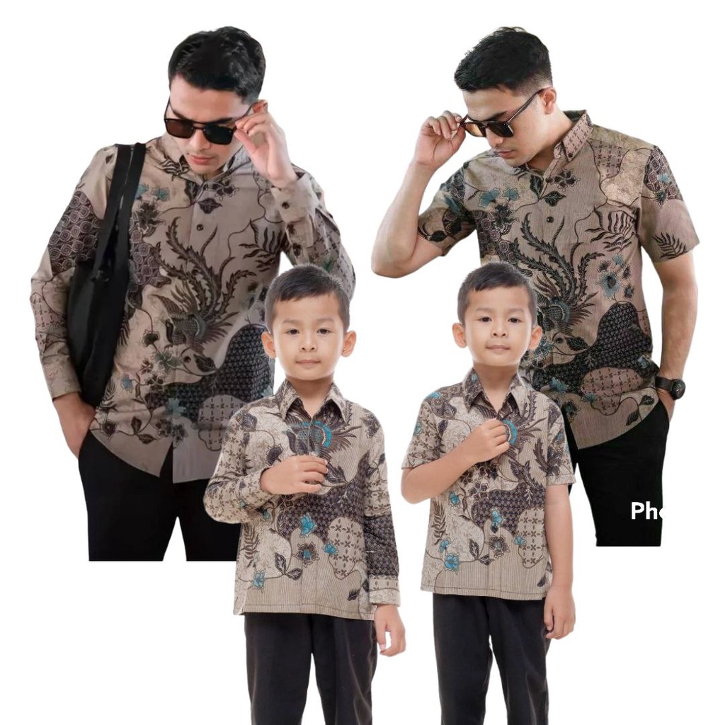 Kemeja Batik Anak Laki-laki Lengan Panjang // Couple Batik Ayah Dan Anak Cowok