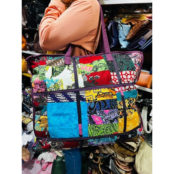 Tas Belanja Batik Perca Jumbo