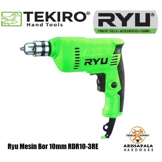 Mesin Bor Tangan Listrik  RYU TEKIRO Bor 10 Mm