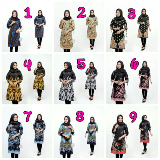 Tunik Batik Shibori Jumputan Terbariu Size S_3l /hrb026 Yelbor