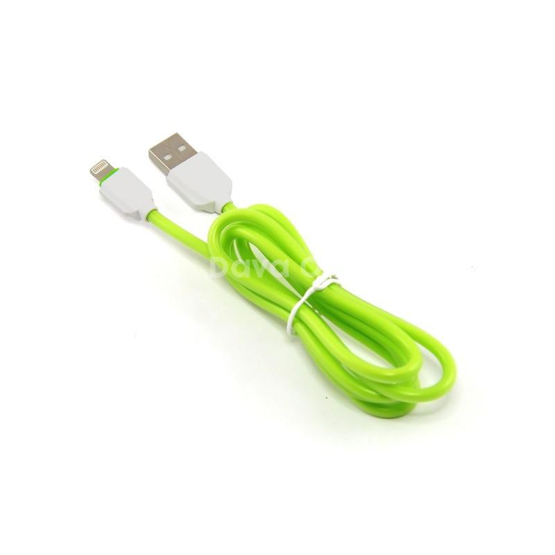 LDNIO CABLE LS07I 2.1A LIGHTNING-KABEL DATA IPHONE SERI TERBARU 2.1A MURAH PANJANG 1 M - TEKNO KITA