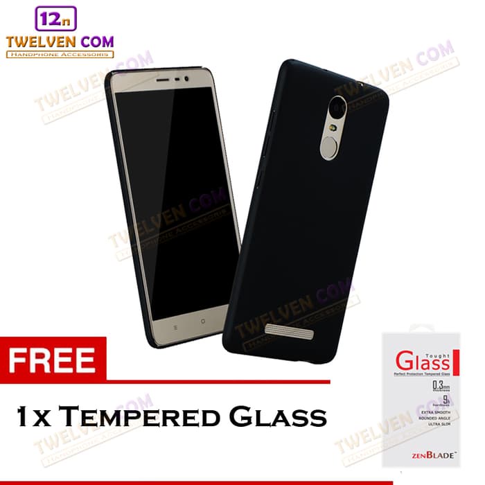 [FLASH SALE] Case Slim Matte Softcase Xiaomi Redmi Note 3 Pro - Free Tempered Glass