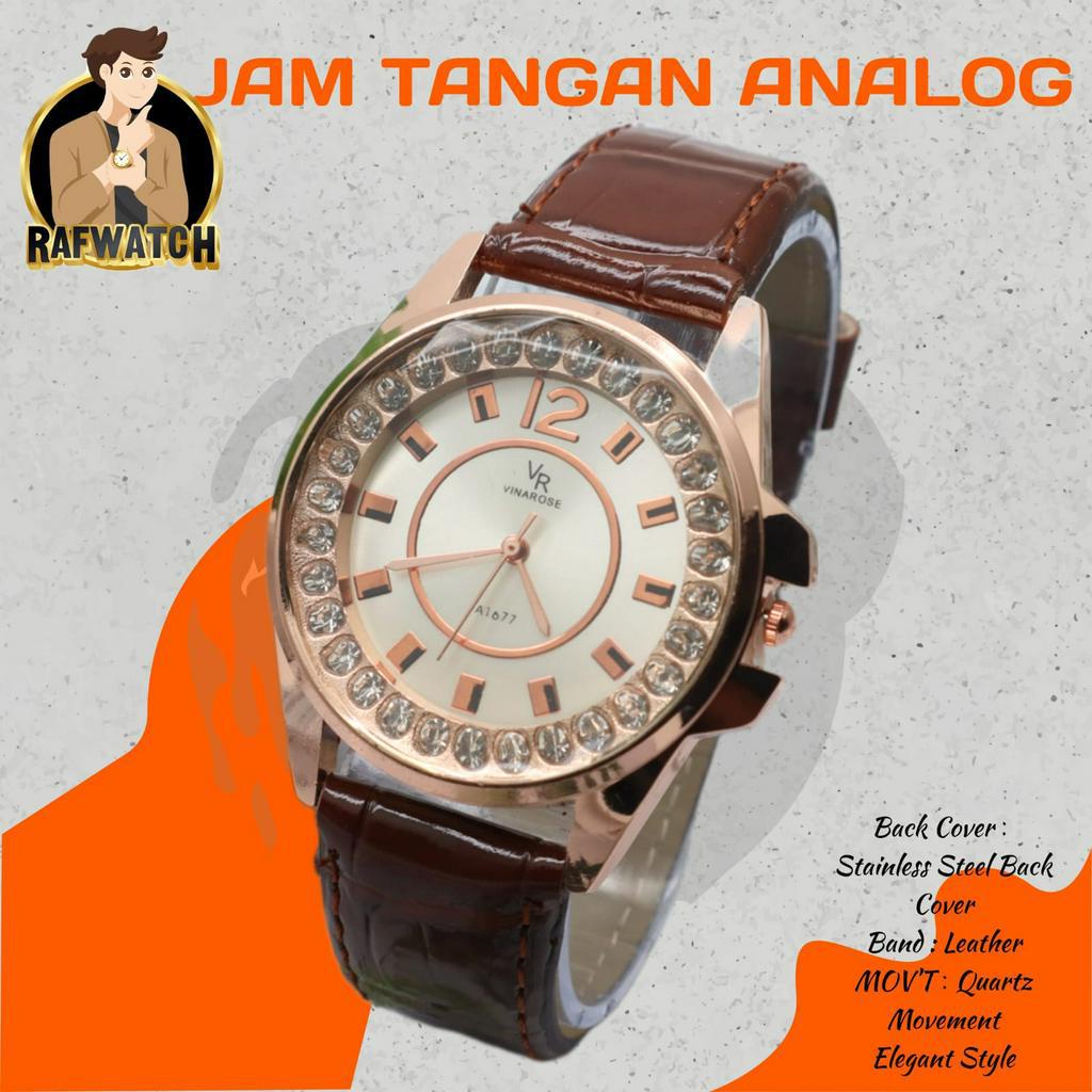 JAM TANGAN WANITA ELEGANT IMPORT STRAP KULIT PERMATA LAROCHE LR02