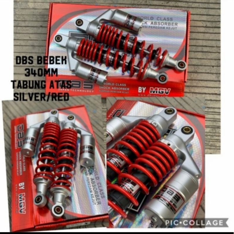 Shockbreaker Belakang Tabung 340MM RX King Supra W175 Smash DBS
