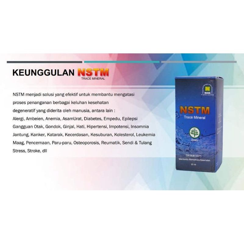 NSTM trace Mineral nasa ORI produk nasa