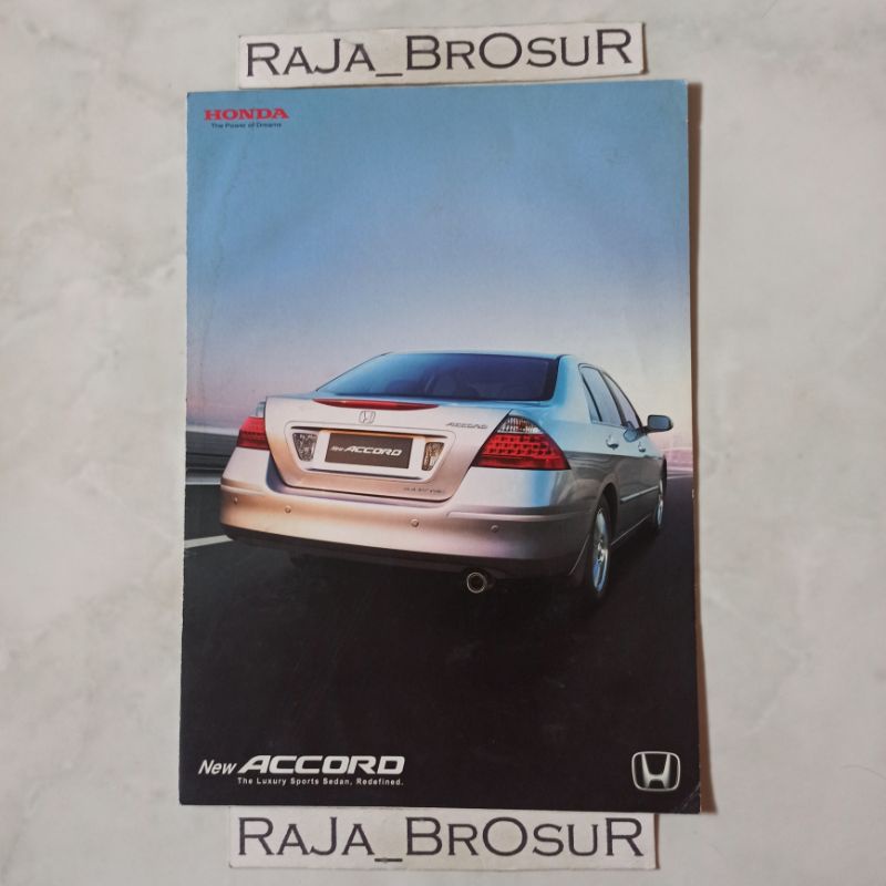 Poster brosur katalog leaflet Honda New Accord 2006