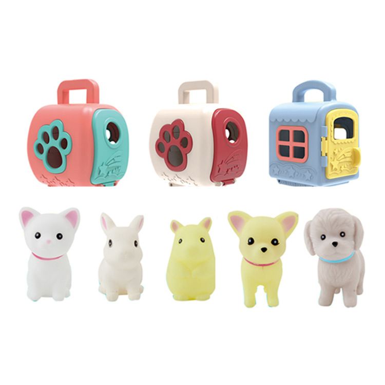 Mainan Anak TAS CARGO CUTE PET In The House Mini Mainan Pet Cargo Anak