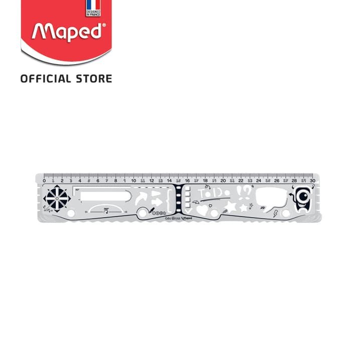 Maped Penggaris Geo Notes Flat 30 cm