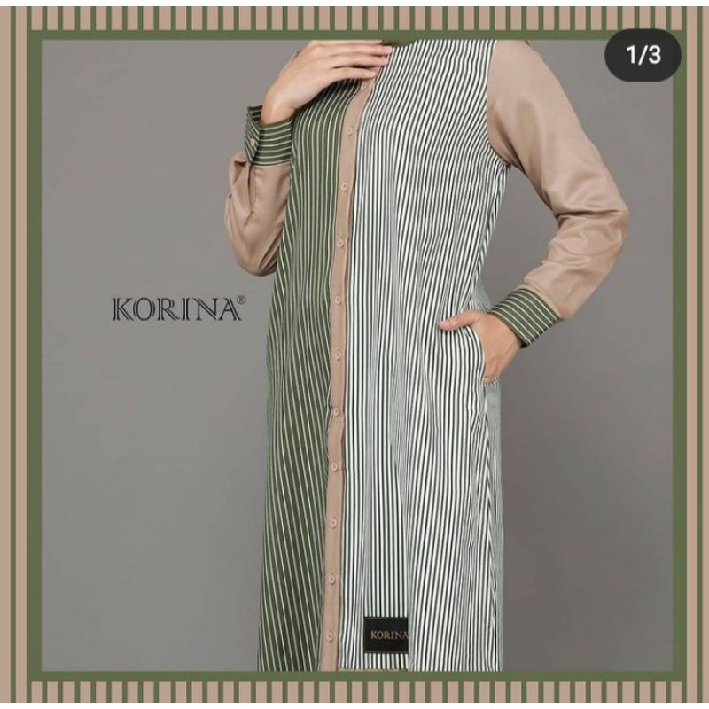 Trisha Dress casual cantik branded by rumahnusana_korina