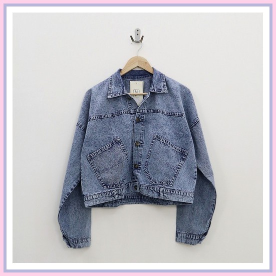 Denim Jacket Wanita / Oversize Jacket / Jaket Oversize Wanita (Original) Oversize Brelet Jacket Jean