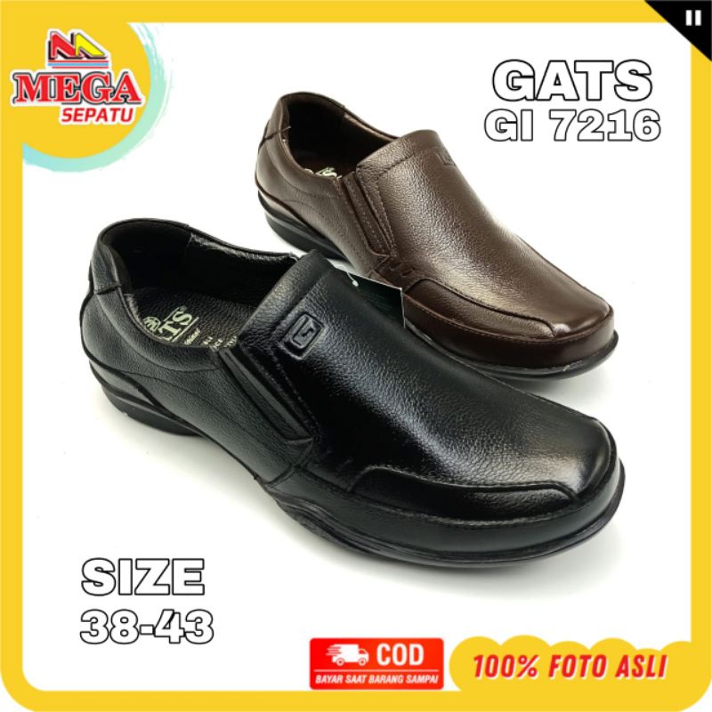 SEPATU KANTOR PRIA DEWASA TERBARU GATS GI7216 TERDAPAT 2 PILIHAN WARNA