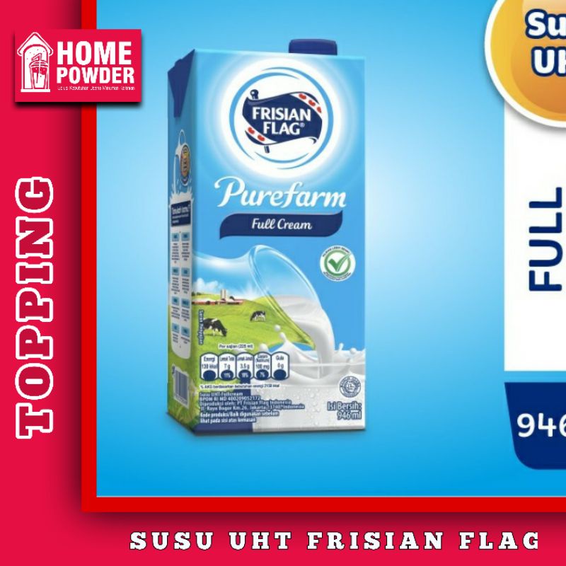 

Promo Murah Lebai Susu UHT Full Cream Purefarm 946Ml Frisian Flag
