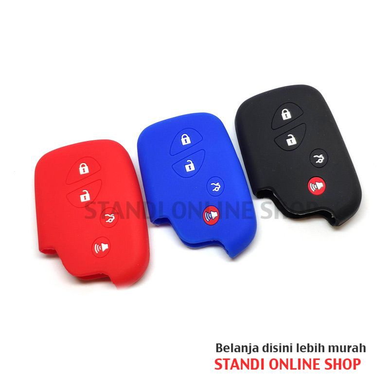 Kondom Kunci Silikon Remot Sarung Remote Smartkey Toyota Lexus 4Tombol