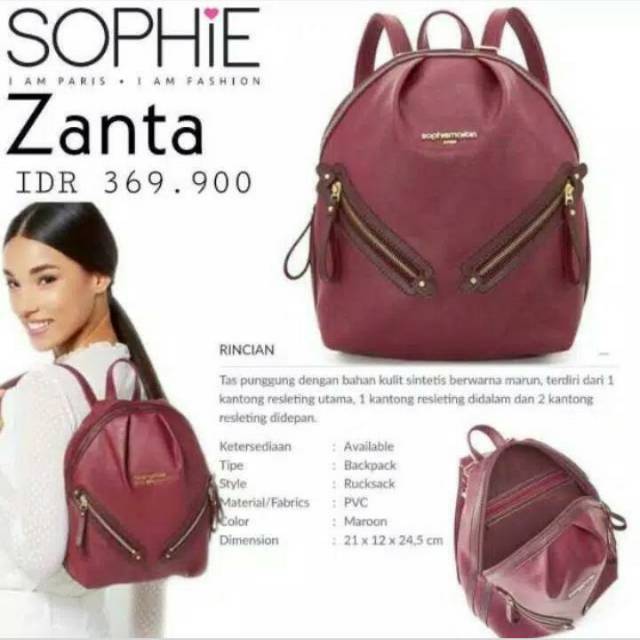 TAS RANSEL SOPHIE MARTIN ZANTA