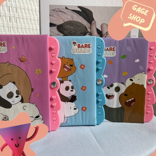 

buku diary buku tulis karakter we bare bear buku lucu imut fancy unik keren bisa COD import termurah keperluan anak sekolah