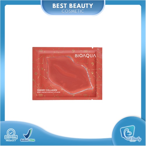 ★ BB ★ BIOAQUA masker bibir lip mask Cherry collagen Moisturizing Essence Lip Mask 6g/pcs masker perawatan bibir memudarkan kerutan bibir - BIO AQUA