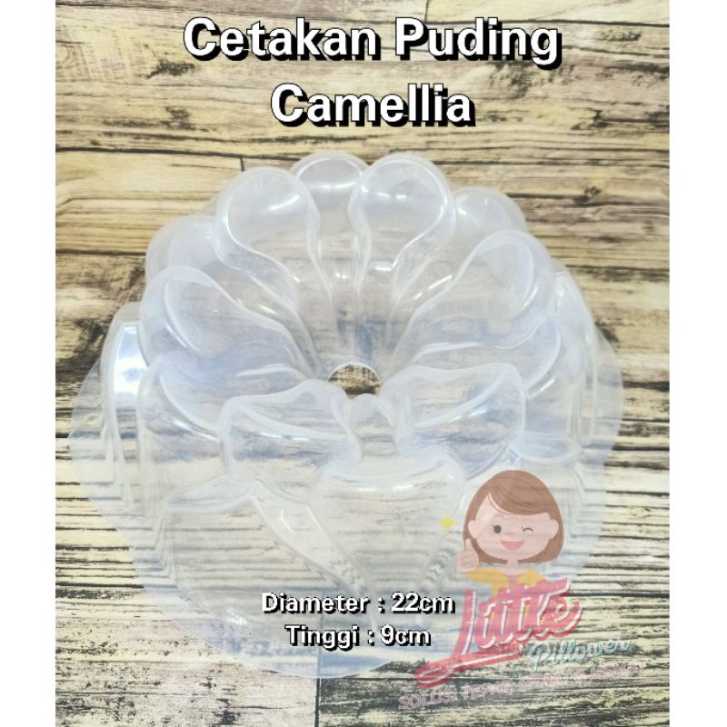 (Camellia) Cetakan Puding Camellia - Cetakan Bolu Kukus - Cetakan Agar