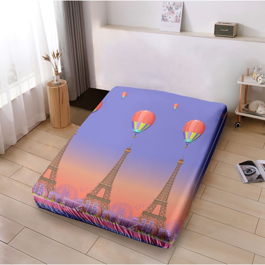 SARUNG KASUR ILLUSIONS QUEEN 160X200 SPREI MATRAS BUSA DENGAN PENUTUP RESLETING