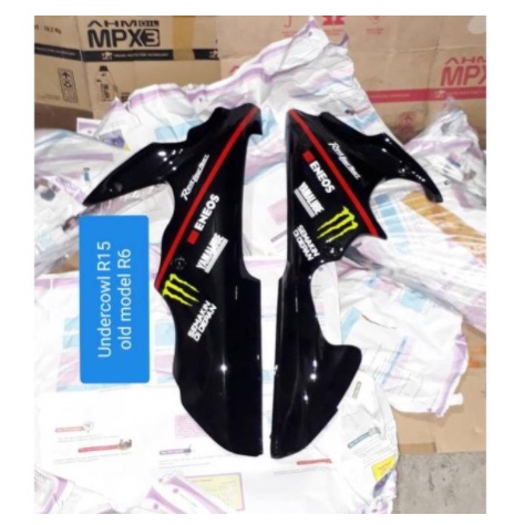 Undercowl R15 old model R6 Undercowl R15 v2 v1 UC R15 Sambungan fairing Tutup mesin