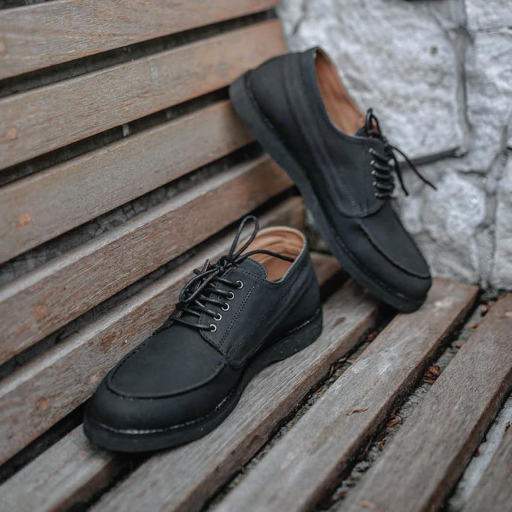 HUGO BLACK |ManNeedMe x FSTP| Sepatu Sneakers Pria Moccasin Shoes ORI