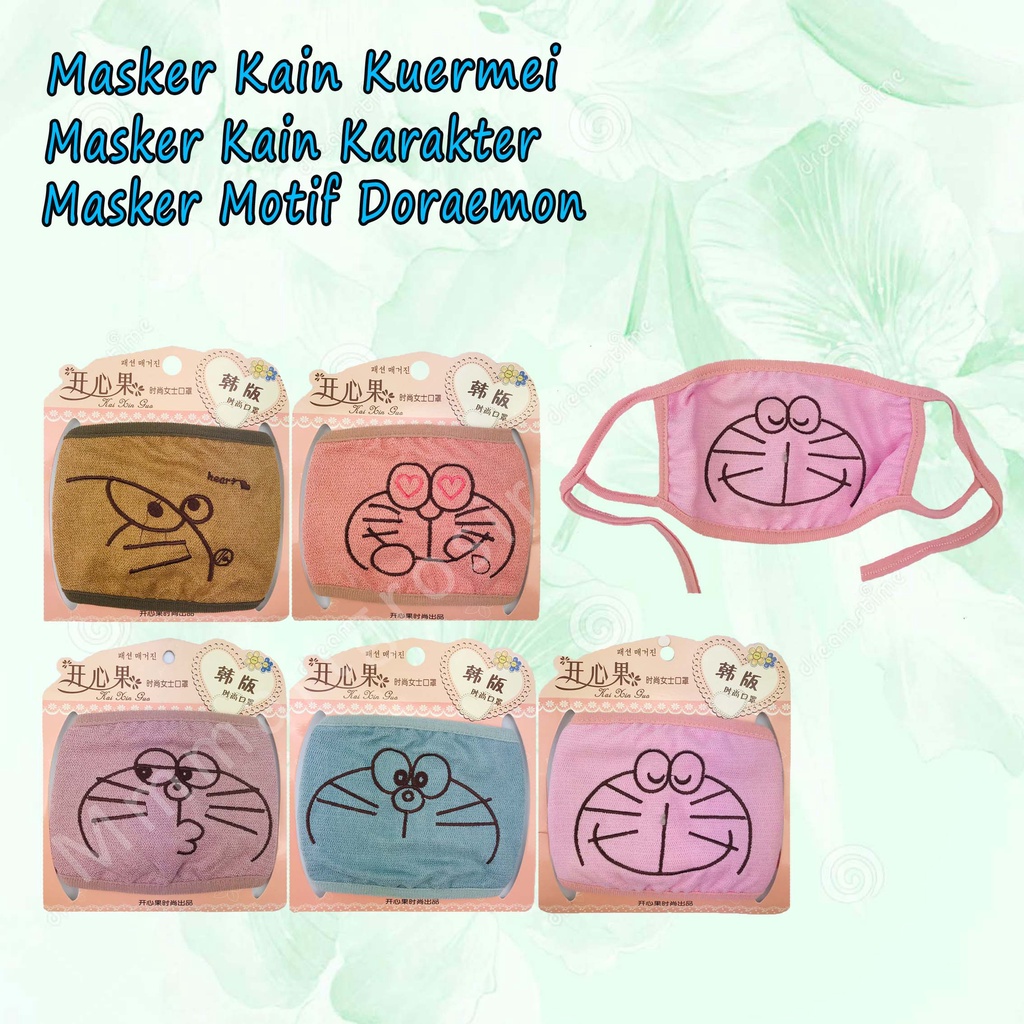 Maker Kain / Masker Kain Karakter / Masker Motif Doraemon