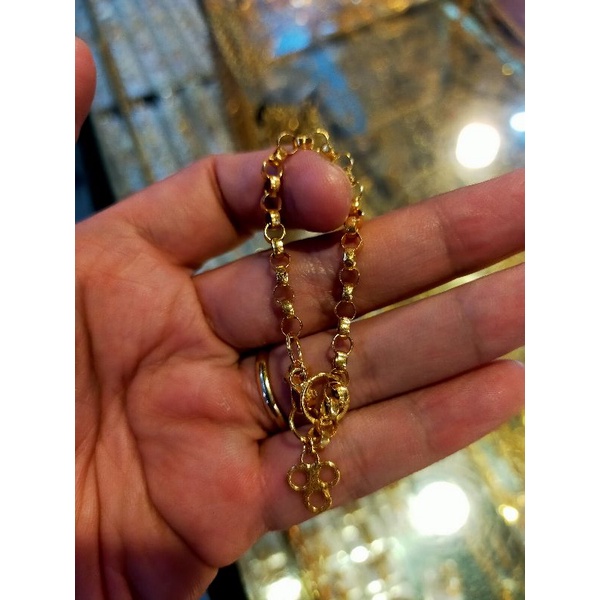 gelang polo mas polis kadar 375 berat 3gram