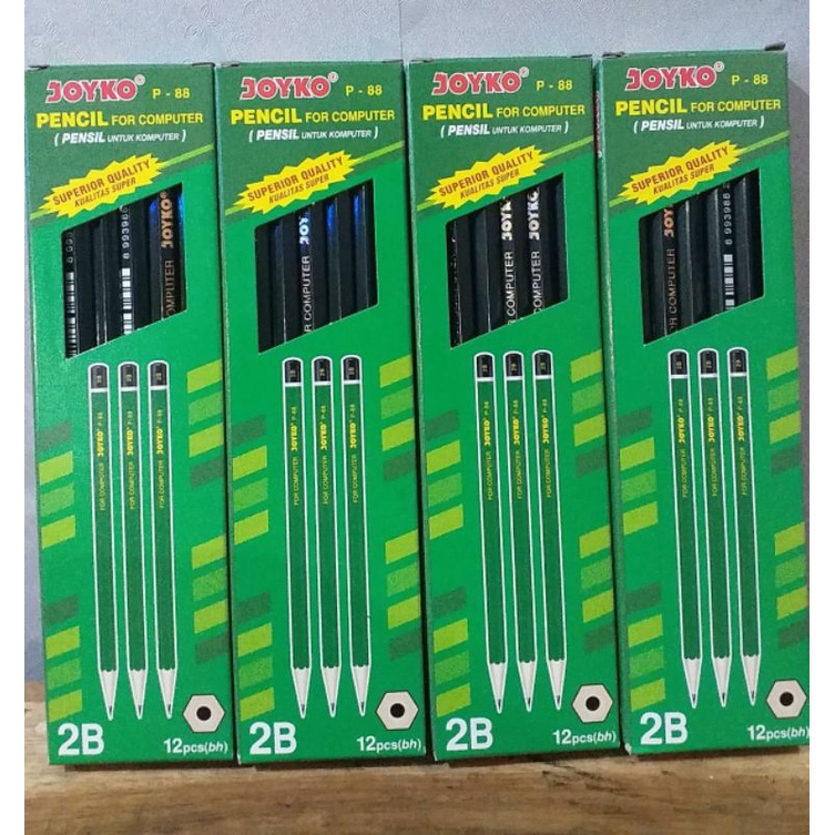 

Pensil 2B P-88 Hijau ORI Isi 12 Pensil