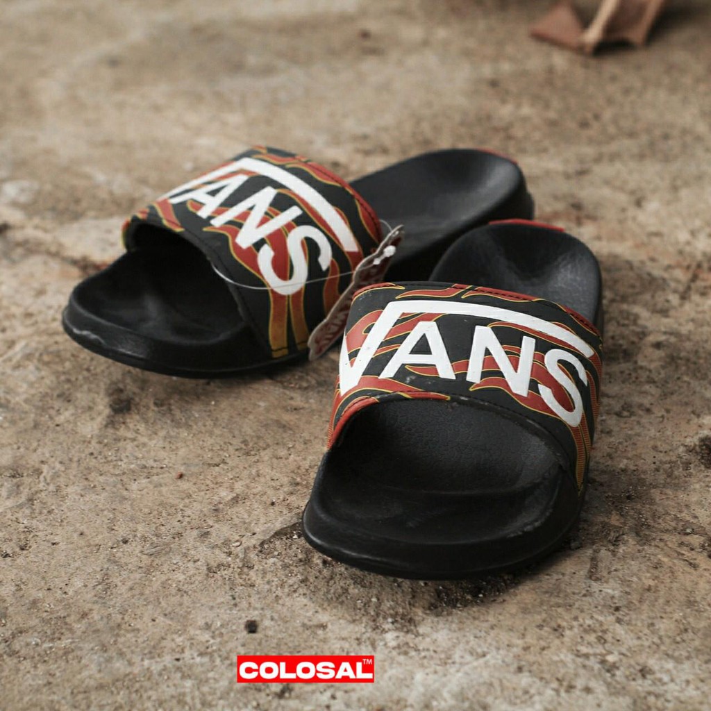 vans flame slides