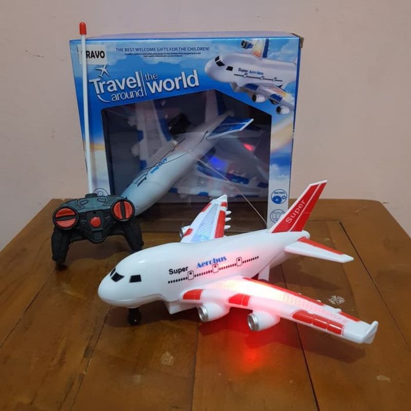 RC Pesawat Aerobus - Mainan Remote Control Anak Edukatif Remot Kontrol