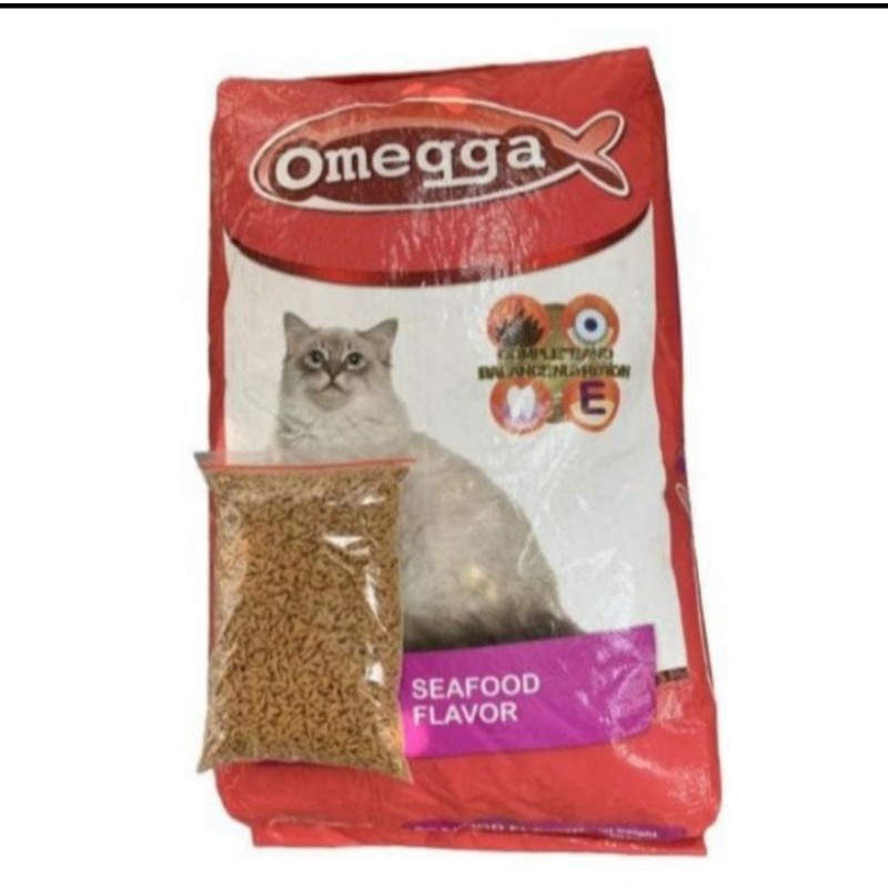 Jual omega cat sefood 500grmakanan kucing/cat food omega Shopee Indonesia