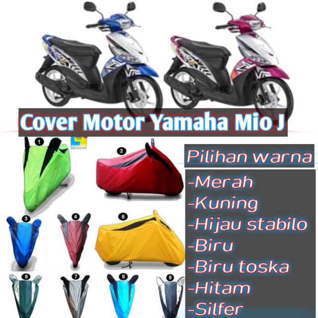 COVER MOTOR YAMAHA MIO J/SARUNG MOTOR YAMAHA MIO J/SELIMUT MOTOR YAMAHA MIO J/AKSESORIS MOTOR/YAMAHA
