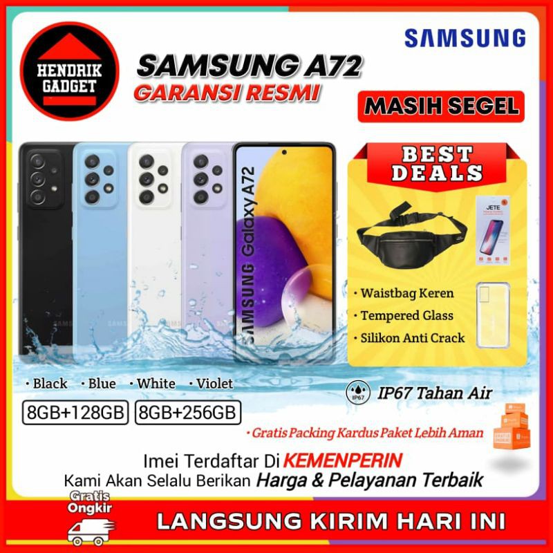 HP SAMSUNG A72 8 128 256 HARGA & GARANSI RESMI SEIN