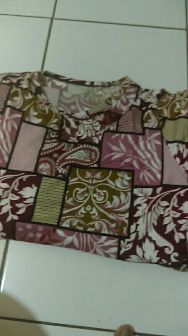 Tunik Ersy Etnic Batik Lengan Karet Gl Fashion