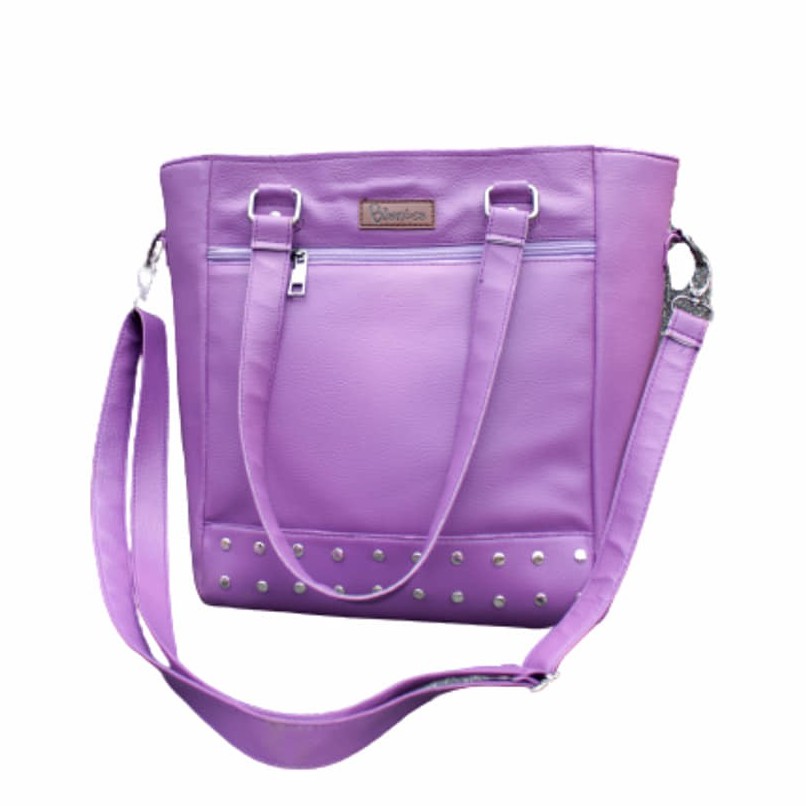 BIANTES SAVITA PURPLE BAG - tas wanita warna ungu tas selempang tas tangan muat banyak tas formal