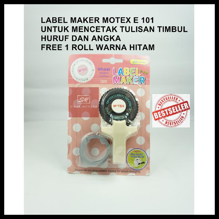 

MOTEX dymo embossing label maker - Putih