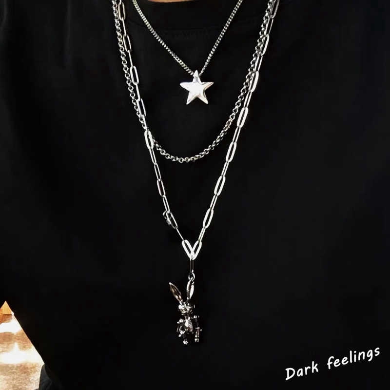 Necklace Multi-layer Korean Long Joker Hip-hop