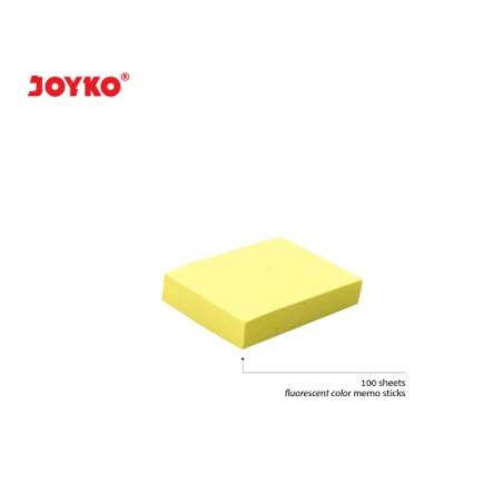 MEMO STICKY NOTE KERTAS TEMPEL JOYKO MMS-0653 MMS-653P ALAT TULIS PERLENGKAPAN KANTOR WARNA KUNING STICK MMS 0653 653P MMS0653 MMS653P-1