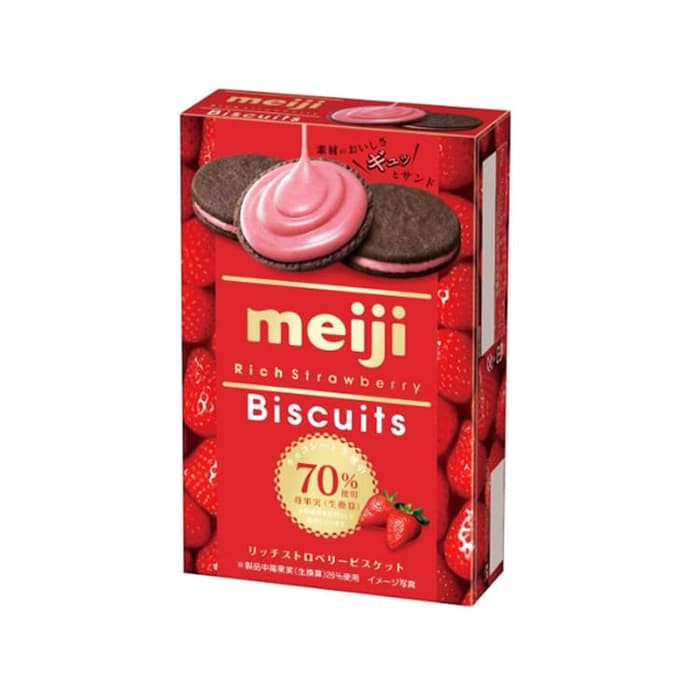 

#HANDCARRY Meiji Rich Strawberry Biscuit 50g - UFOHCR1231