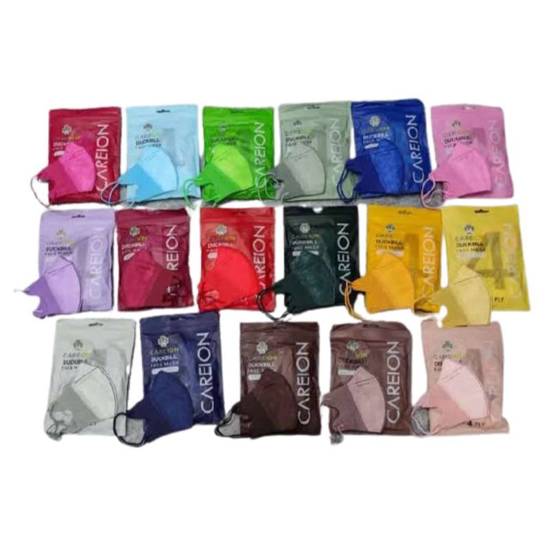 Masker Duckbill Warna 4Ply (1 Pack 10pc)