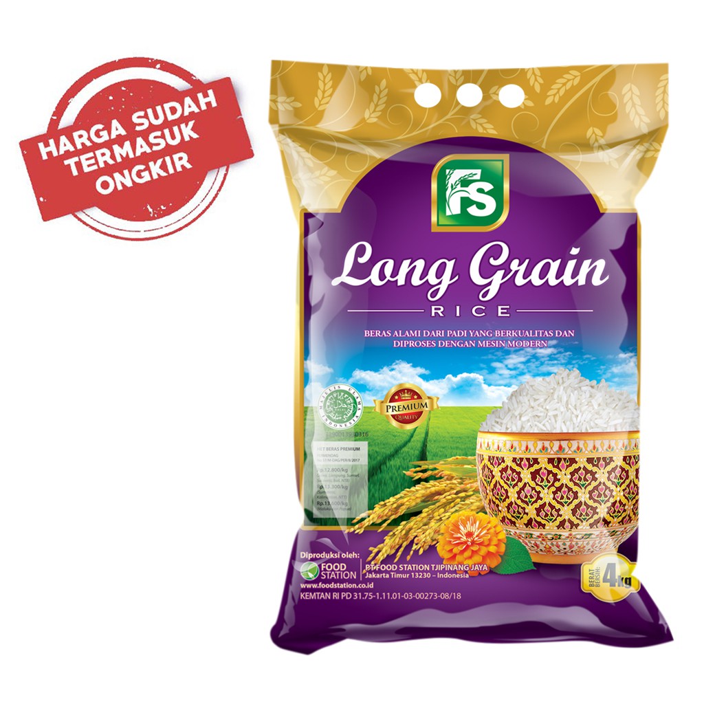 

Beras FS Long Grain 4KG (Harga + Ongkir)