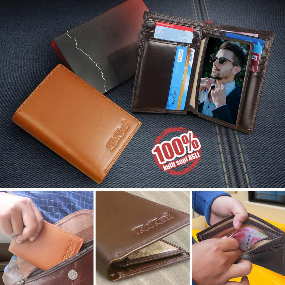 Dompet Kulit Kickers + GRATIS GRAFIR LASER CUSTOM